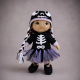 Halloween Crochet Doll Pattern PDF – Skeleton Ballerina Amigurumi