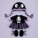 Halloween Crochet Doll Pattern PDF – Skeleton Ballerina Amigurumi