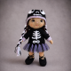 Halloween Crochet Doll Pattern PDF – Skeleton Ballerina Amigurumi