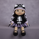 Halloween Crochet Doll Pattern PDF – Skeleton Ballerina Amigurumi