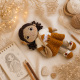 Auri Fox Crochet Pattern PDF – 9 Inch Amigurumi Doll with Fox Outfit