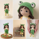 Auri Frog Hat Doll Crochet Pattern PDF – 9 Inch Amigurumi Doll