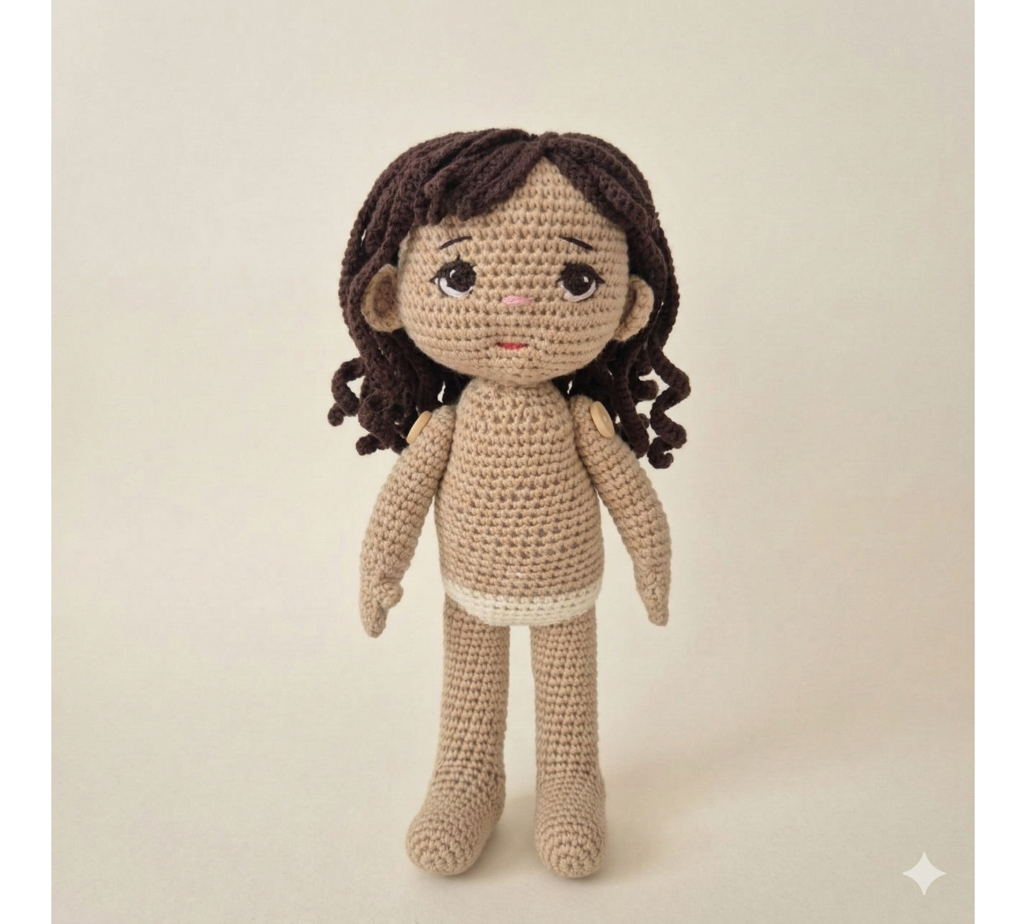 Auri Frog Hat Doll Crochet Pattern PDF – 9 Inch Amigurumi Doll