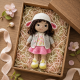 Auri Lamb Hat Doll Crochet Pattern PDF – 9 Inch Amigurumi Doll with Clothes