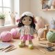 Auri Lamb Hat Doll Crochet Pattern PDF – 9 Inch Amigurumi Doll with Clothes