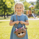 Highland Cow Crochet Bag Pattern PDF – Round Animal Purse with Flowers