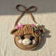 Highland Cow Crochet Bag Pattern PDF – Round Animal Purse with Flowers