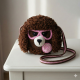 Crochet Puppy Bag Pattern PDF – Fluffy Dog Purse with Lollipop
