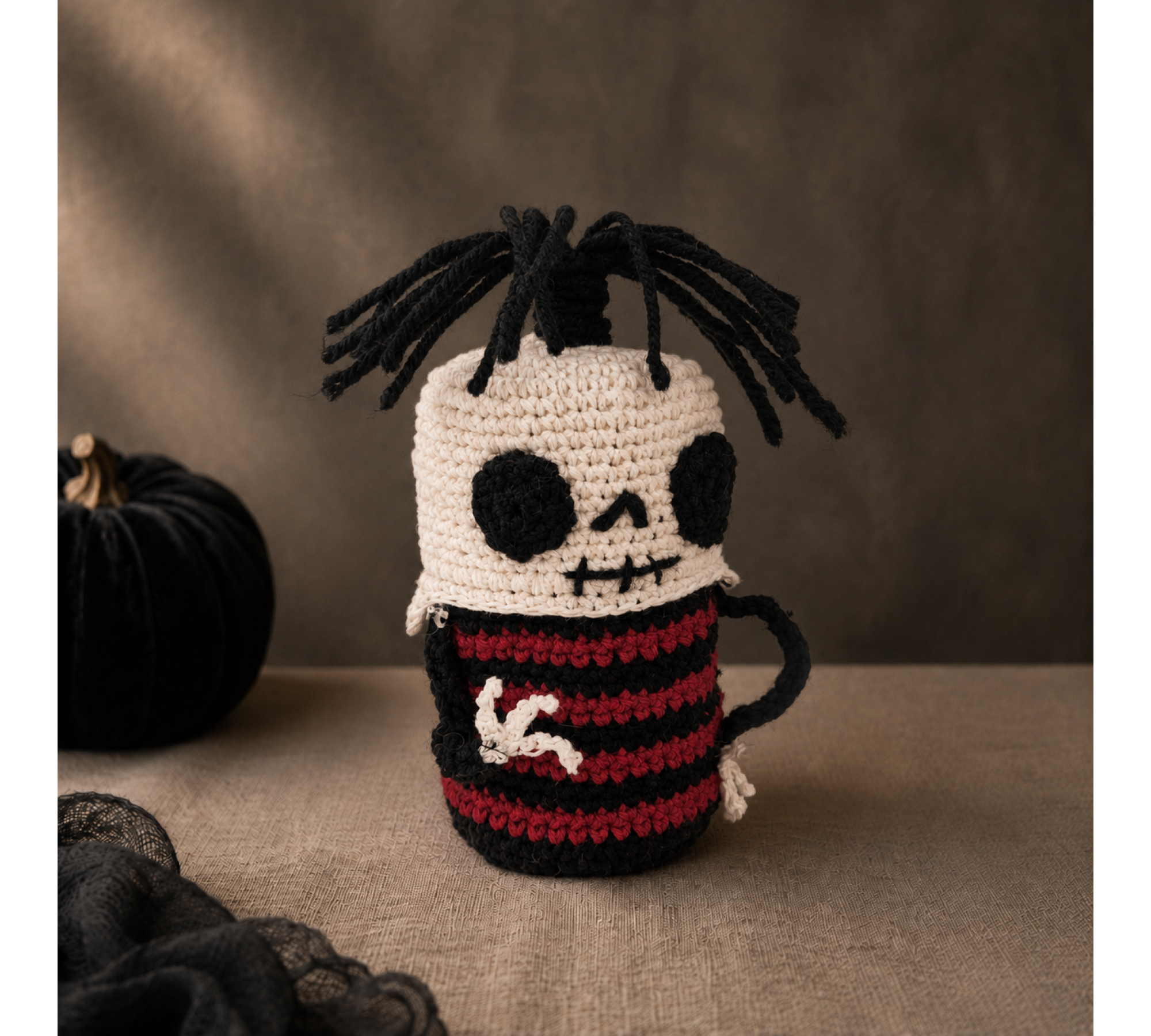 Halloween Skeleton Nesting Dolls Crochet Pattern PDF – 4 Monster Dolls