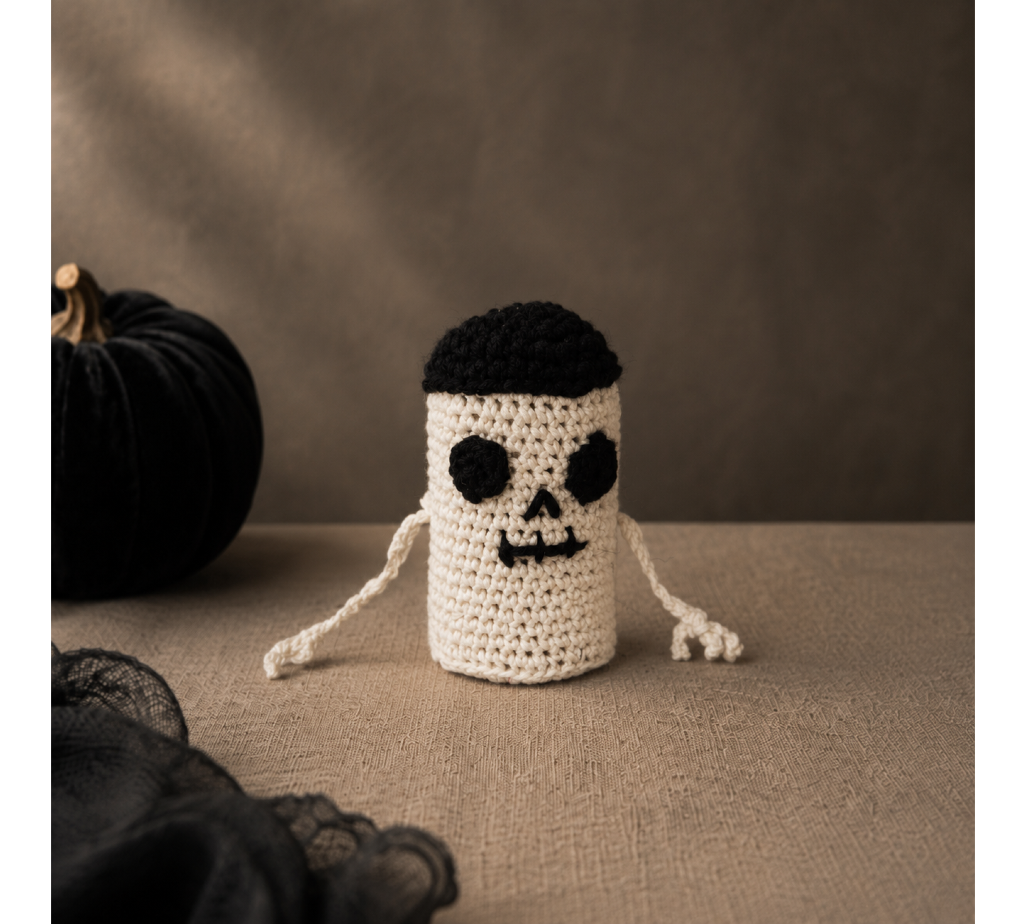 Halloween Skeleton Nesting Dolls Crochet Pattern PDF – 4 Monster Dolls