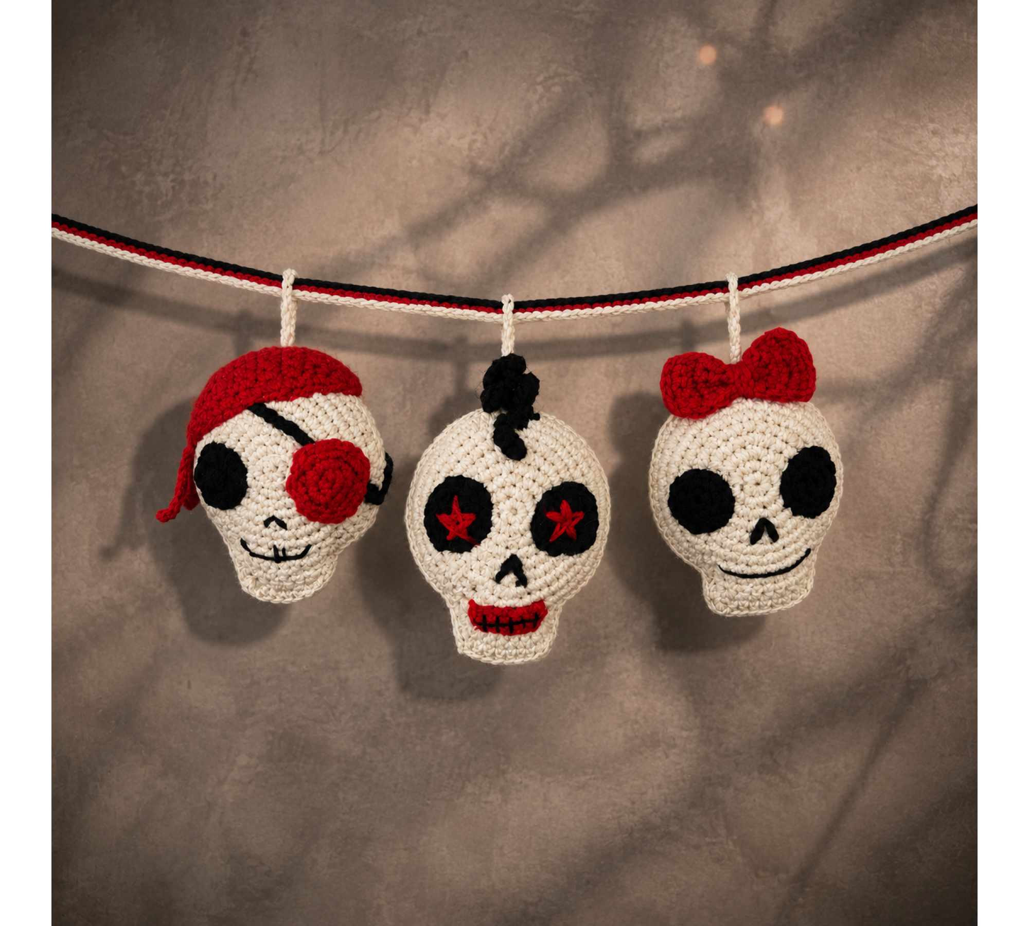 Crochet Skull Pattern PDF – 3 Halloween Amigurumi Skull Designs