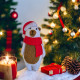 Felt Christmas Bear Sewing Pattern PDF – Santa Bear Ornament