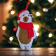 Felt Christmas Bear Sewing Pattern PDF – Santa Bear Ornament