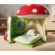 Mushroom Dollhouse Sewing Pattern PDF – Felt Fairy House with Doll and Interior
