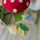 Mushroom Dollhouse Sewing Pattern PDF – Felt Fairy House with Doll and Interior