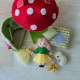 Mushroom Dollhouse Sewing Pattern PDF – Felt Fairy House with Doll and Interior