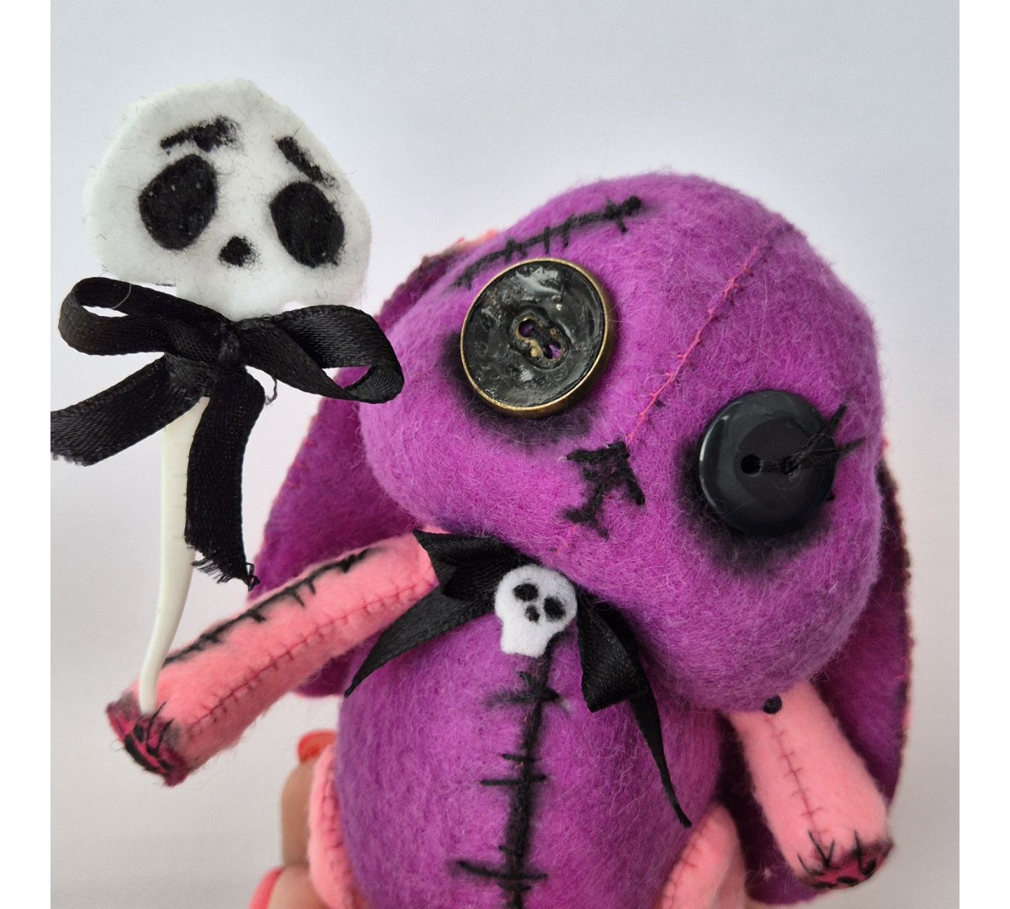 Voodoo Bunny Sewing Pattern PDF – Halloween Felt Bunny