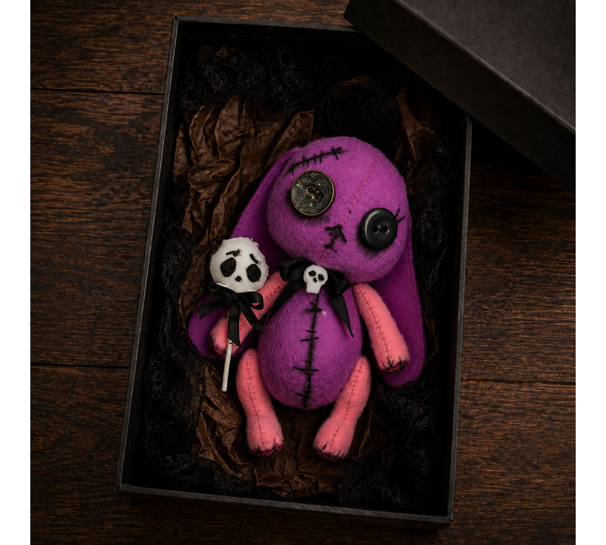 Voodoo Doll Sewing Patterns PDF – Felt Bunny & Bear Halloween Set