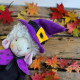 Lamb Sewing Pattern PDF – Halloween Witch Doll with Dress, Cape and Hat