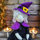 Lamb Sewing Pattern PDF – Halloween Witch Doll with Dress, Cape and Hat