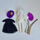 Lamb Sewing Pattern PDF – Halloween Witch Doll with Dress, Cape and Hat