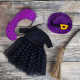 Lamb Sewing Pattern PDF – Halloween Witch Doll with Dress, Cape and Hat