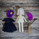 Lamb Sewing Pattern PDF – Halloween Witch Doll with Dress, Cape and Hat