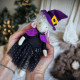 Lamb Sewing Pattern PDF – Halloween Witch Doll with Dress, Cape and Hat