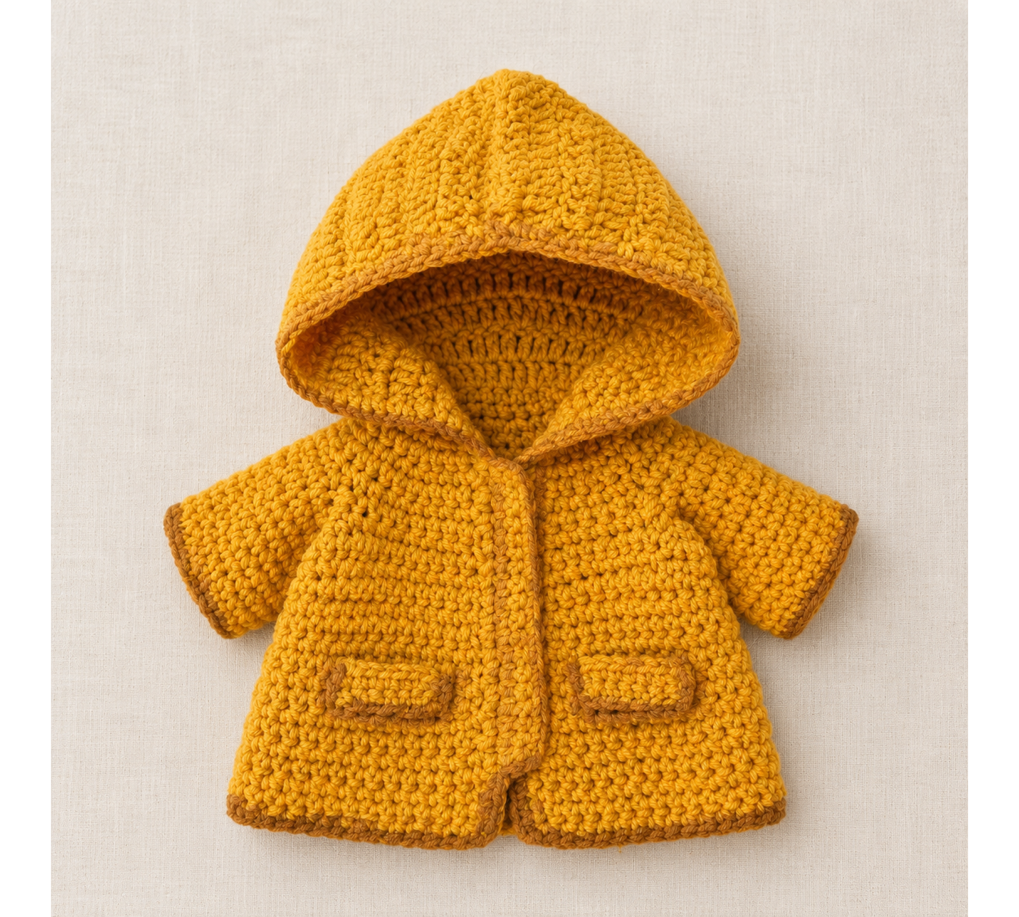 Crochet Doll Pattern PDF – Halloween Amigurumi Doll in Yellow Raincoat