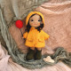 Crochet Doll Pattern PDF – Halloween Amigurumi Doll in Yellow Raincoat