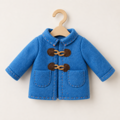 Felt Doll Coat Sewing Pattern PDF – Clothes for 9.5–11 Inch Dolls and Soft Toys