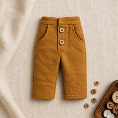 Doll Pants Sewing Pattern PDF – Linen Trousers for 9.5–11 Inch Dolls
