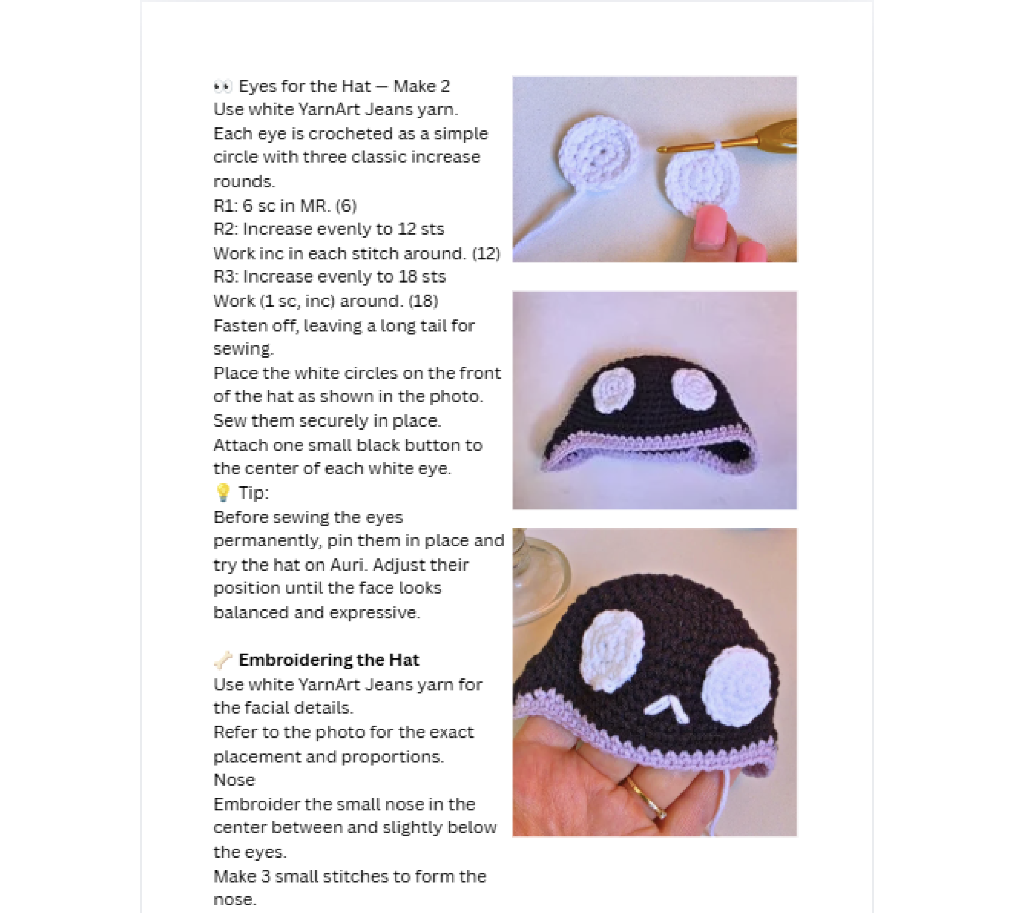 Skeleton Ballerina Crochet Pattern PDF – Halloween Doll Clothes for 8–10 Inch Dolls