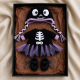 Skeleton Ballerina Crochet Pattern PDF – Halloween Doll Clothes for 8–10 Inch Dolls