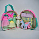 Felt Fairy Dollhouse Sewing Pattern PDF – Travel Toy Bag with Fairy Doll and Unicorn