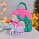 Felt Fairy Dollhouse Sewing Pattern PDF – Travel Toy Bag with Fairy Doll and Unicorn