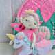 Felt Fairy Dollhouse Sewing Pattern PDF – Travel Toy Bag with Fairy Doll and Unicorn