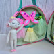 Felt Fairy Dollhouse Sewing Pattern PDF – Travel Toy Bag with Fairy Doll and Unicorn