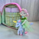 Felt Fairy Dollhouse Sewing Pattern PDF – Travel Toy Bag with Fairy Doll and Unicorn