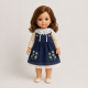 Doll Dress Sewing Pattern PDF – Sundress, Underdress & Crochet Collar for 9.5–11 Inch Dolls