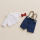 Doll Clothes Sewing Pattern PDF – Shirt, Suspender Pants & Bow Tie for 8-9 Inch Dolls  2. H1