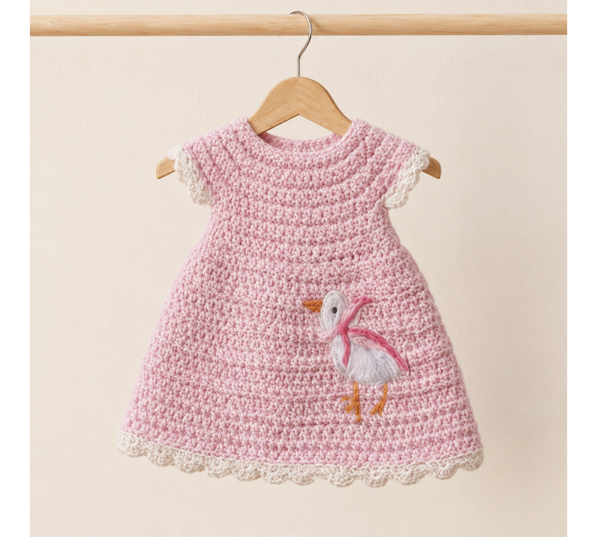 Little Goose Dress Crochet Pattern PDF – Doll Clothes for 6.5–7.5 Inch Dolls  2. H1