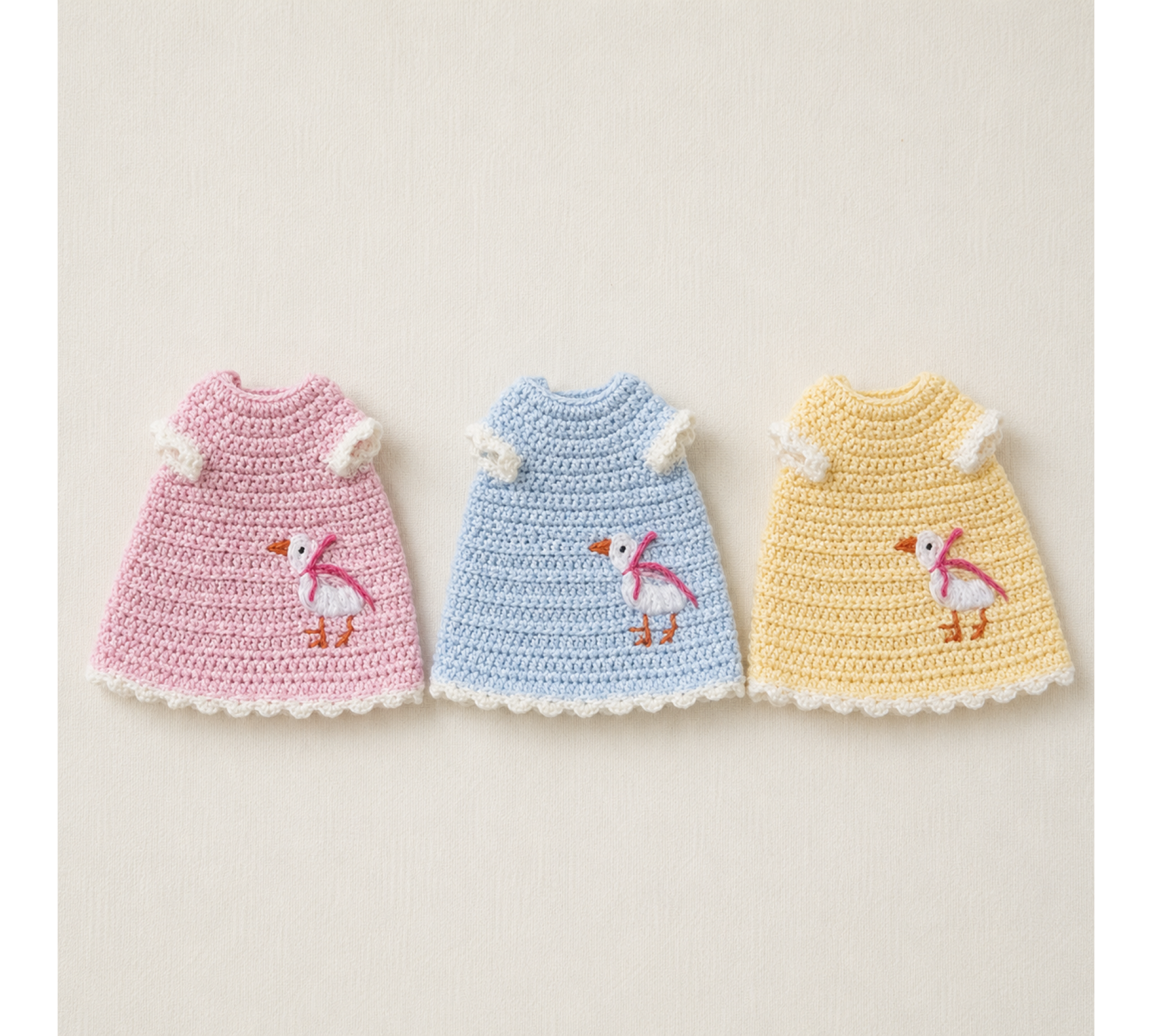 Little Goose Dress Crochet Pattern PDF – Doll Clothes for 6.5–7.5 Inch Dolls  2. H1