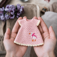 Little Goose Dress Crochet Pattern PDF – Doll Clothes for 6.5–7.5 Inch Dolls  2. H1