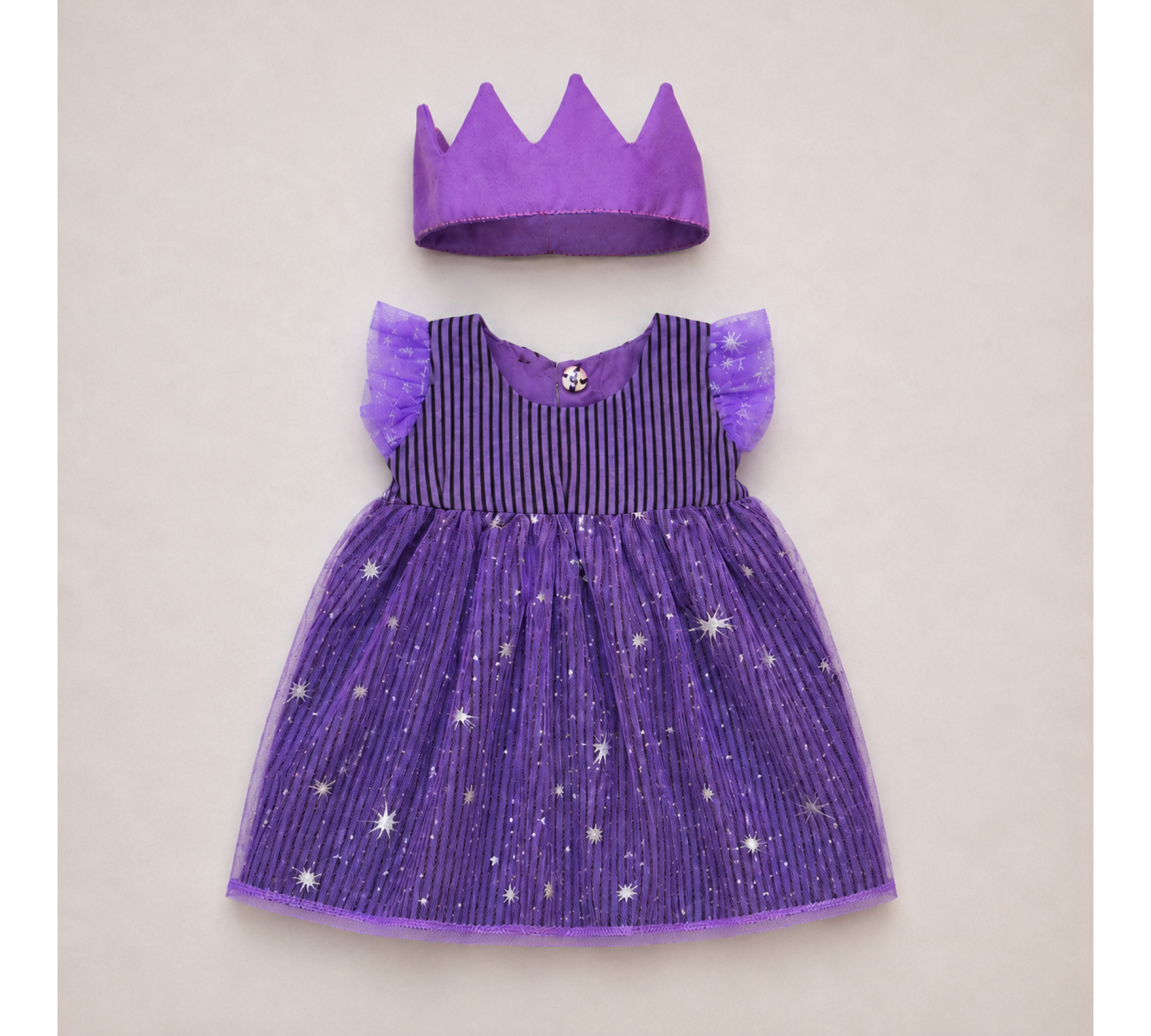 Princess Dress Sewing Pattern PDF – Doll Clothes & Crown for 13–14 Inch Dolls