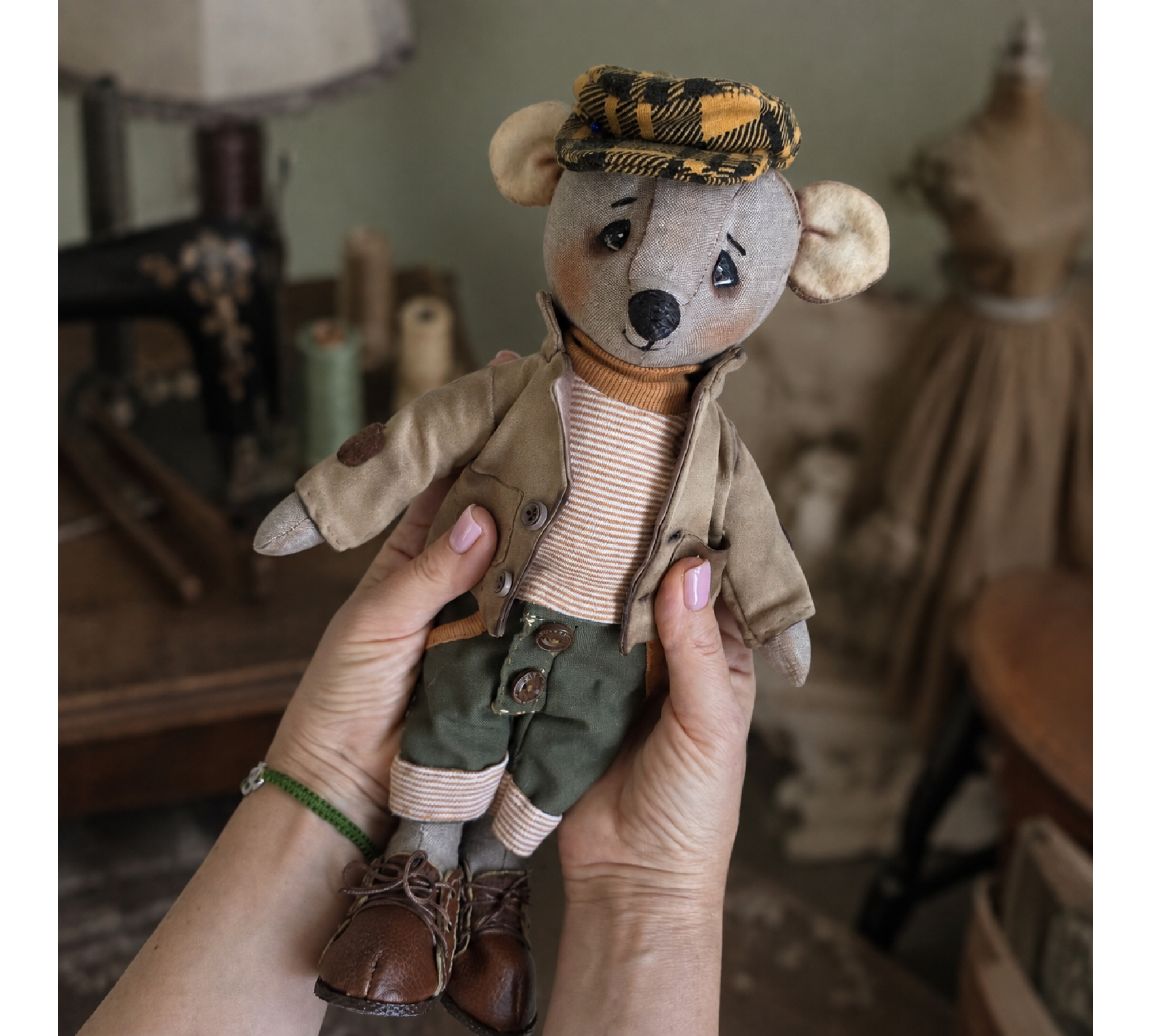 Teddy Bear Sewing Pattern PDF with Clothes – 11.4 Inch Vintage Stuffed Animal