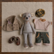 Teddy Bear Sewing Pattern PDF with Clothes – 11.4 Inch Vintage Stuffed Animal