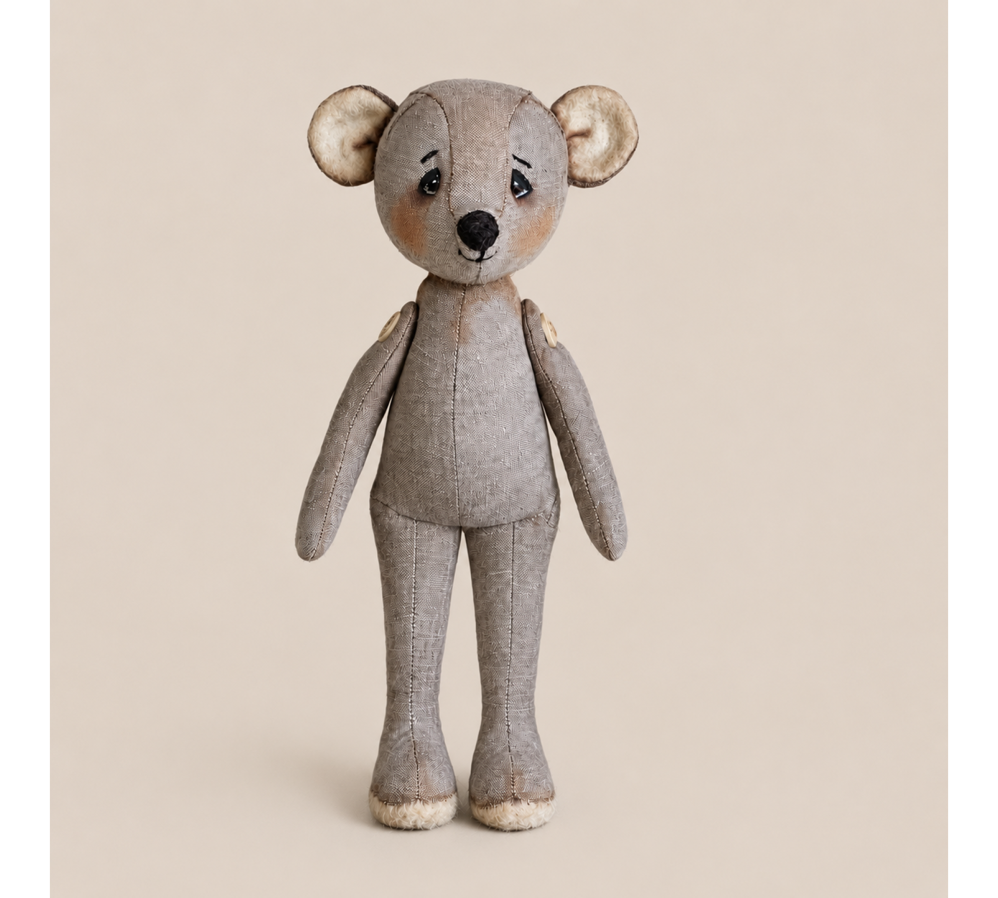 Teddy Bear Sewing Pattern PDF with Clothes – 11.4 Inch Vintage Stuffed Animal