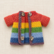 Crochet Doll Clothes Pattern PDF – Rainbow Shirt & Tulle Skirt for 7–9 Inch Dolls
