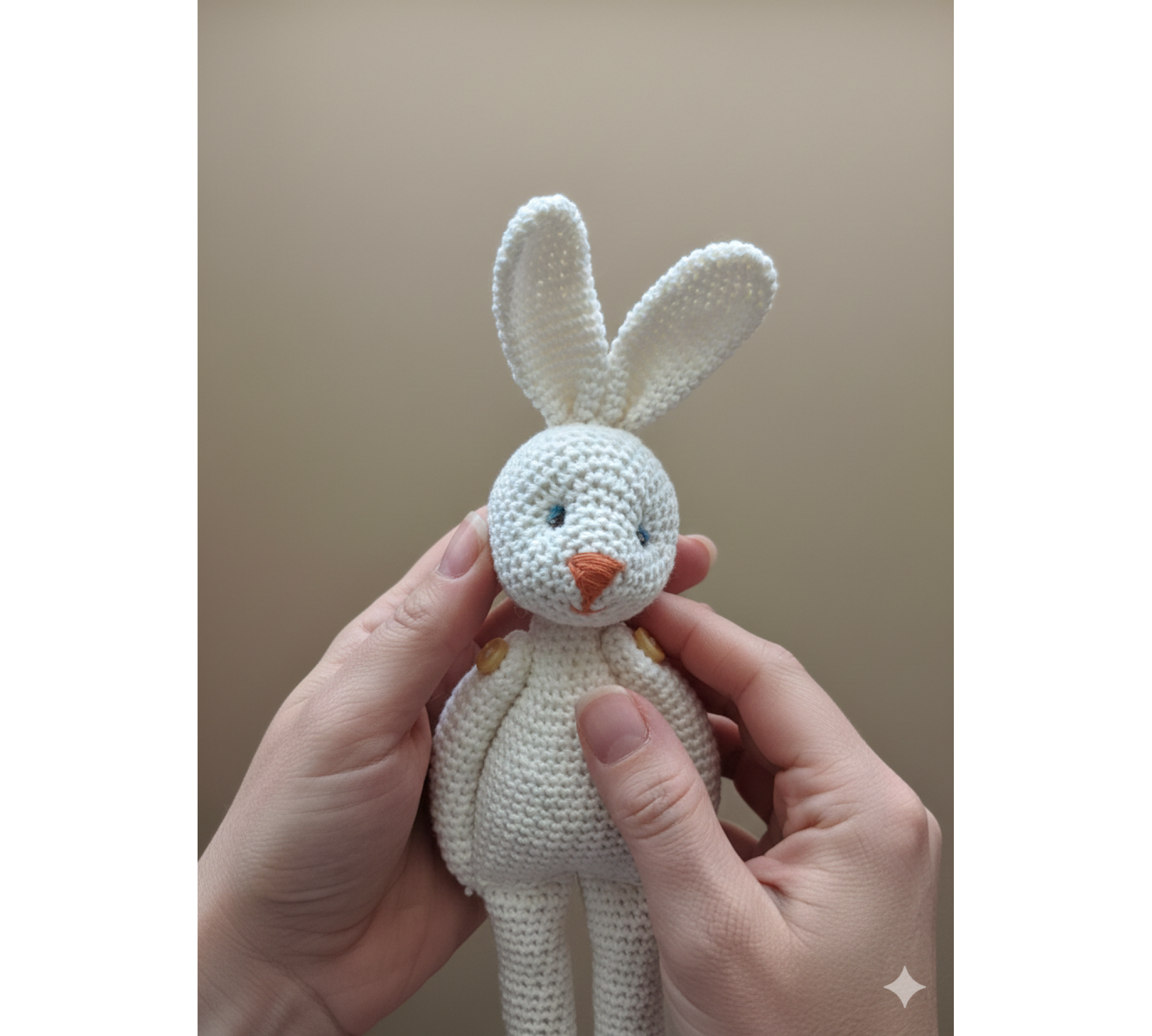 Crochet Bunny Pattern PDF – Vintage Amigurumi Rabbit with Movable Limbs